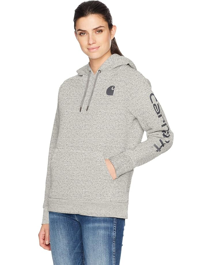 

Толстовка Carhartt Clarksburg Pullover, цвет Asphalt Heather Nep