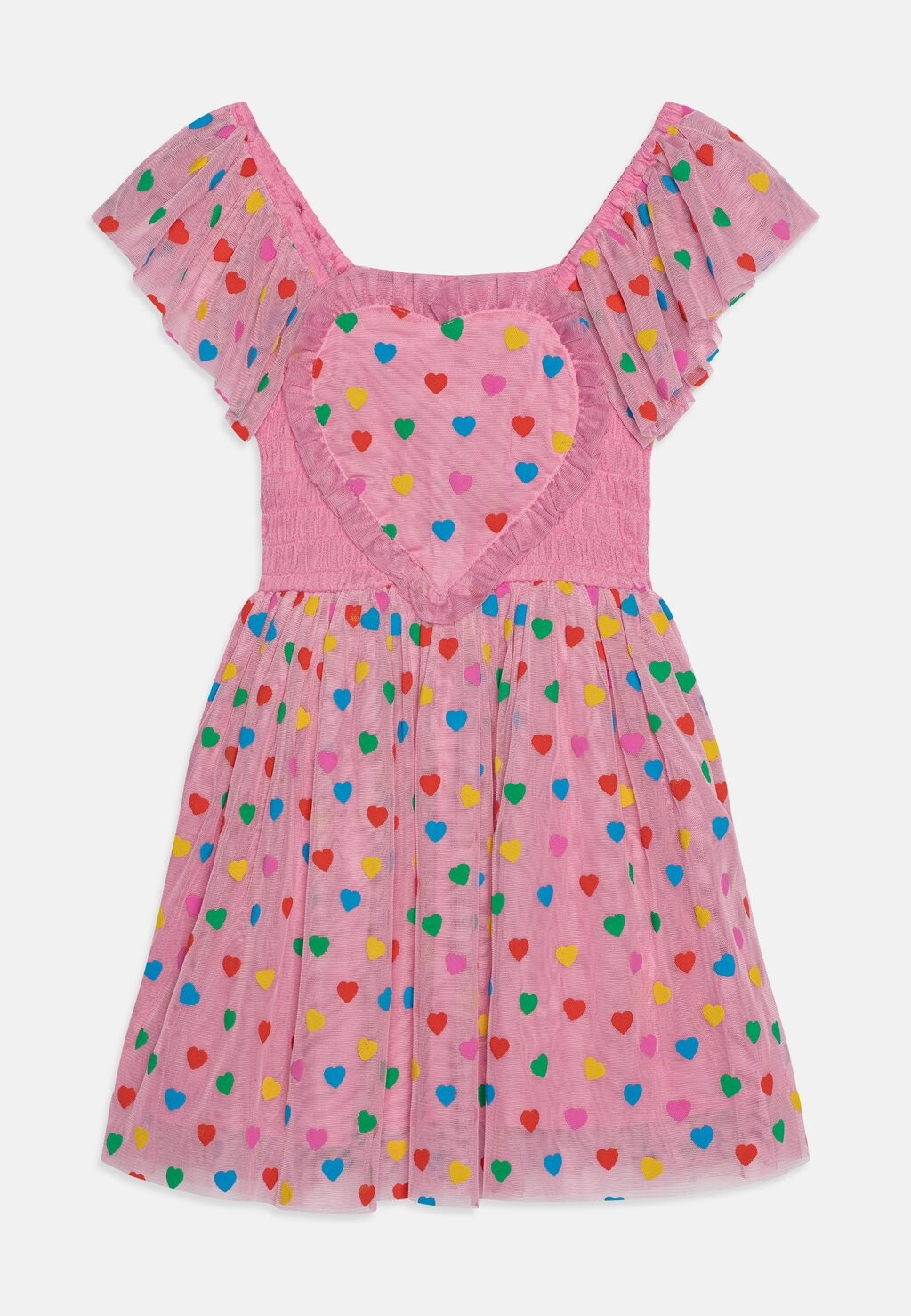 

Элегантное платье Dress Printed Party Hearts Girl Stella McCartney Kids, цвет viola/multi-coloured