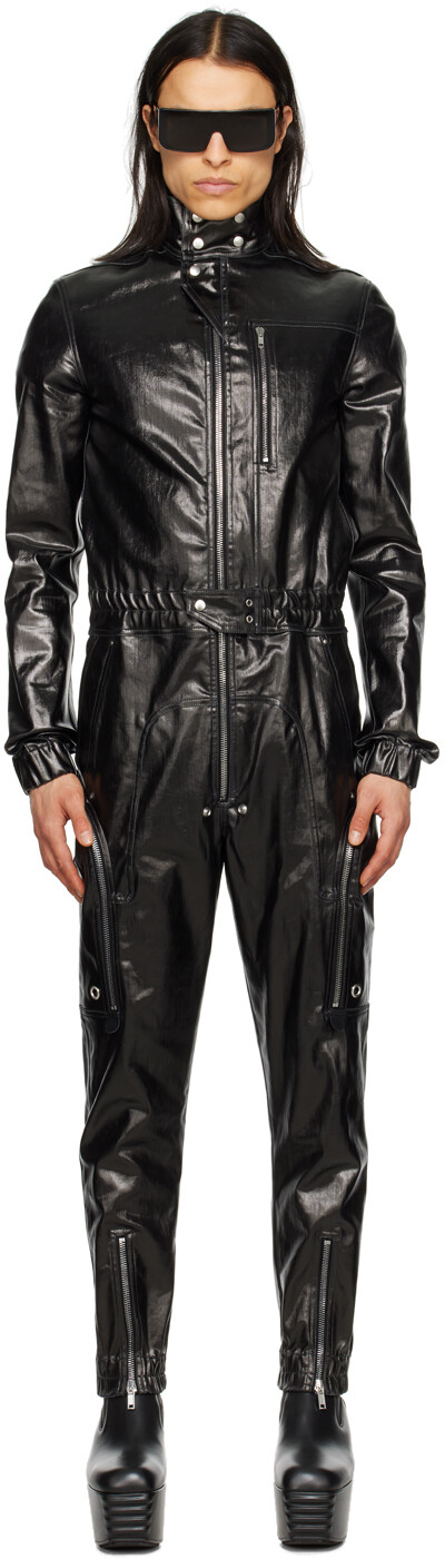 

Черный джинсовый комбинезон Bauhaus Rick Owens