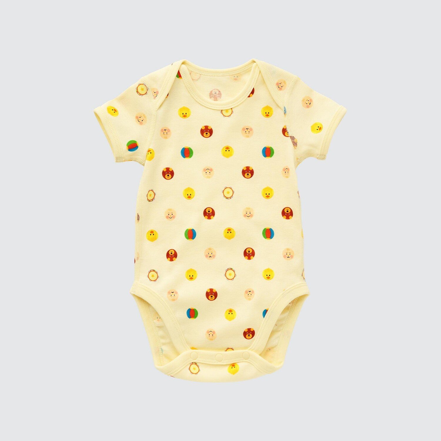 

Боди UNIQLO Picture Book Gomi Taro с длинными рукавами, желтый