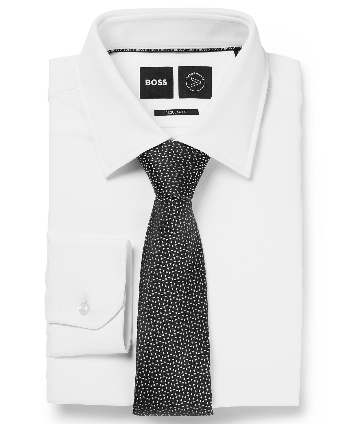 

Мужской жаккардовый галстук с микроузором Hugo Boss