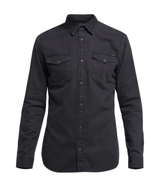 

Джинсовая рубашка Jack & Jones, черный