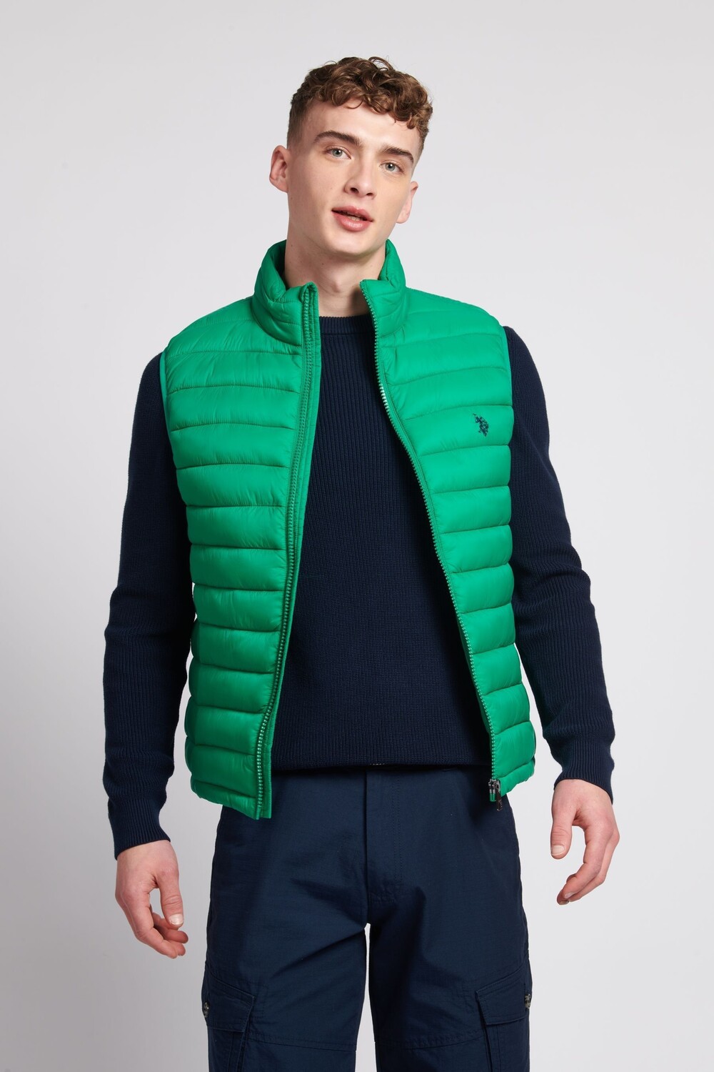 

Мужская зеленая футболка без рукавов US Polo Assn U.S. Polo Assn, зеленый
