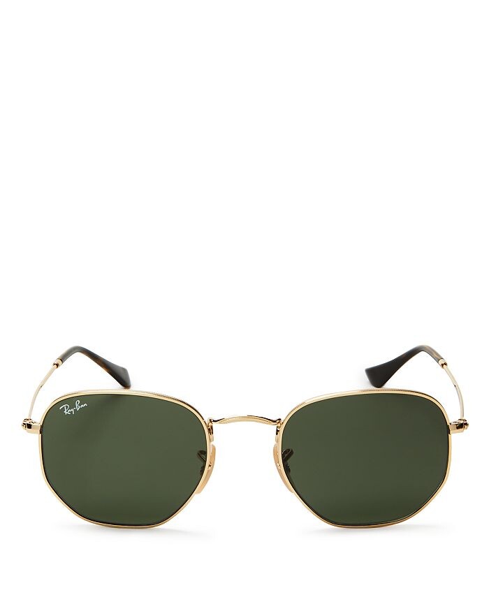 

Солнцезащитные очки унисекс Ray-Ban Icons с шестиугольной оправой, золотой