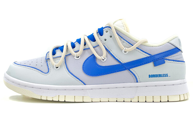 

Кроссовки для скейтбординга Dunk мужские с низким верхом, синие/серые Nike