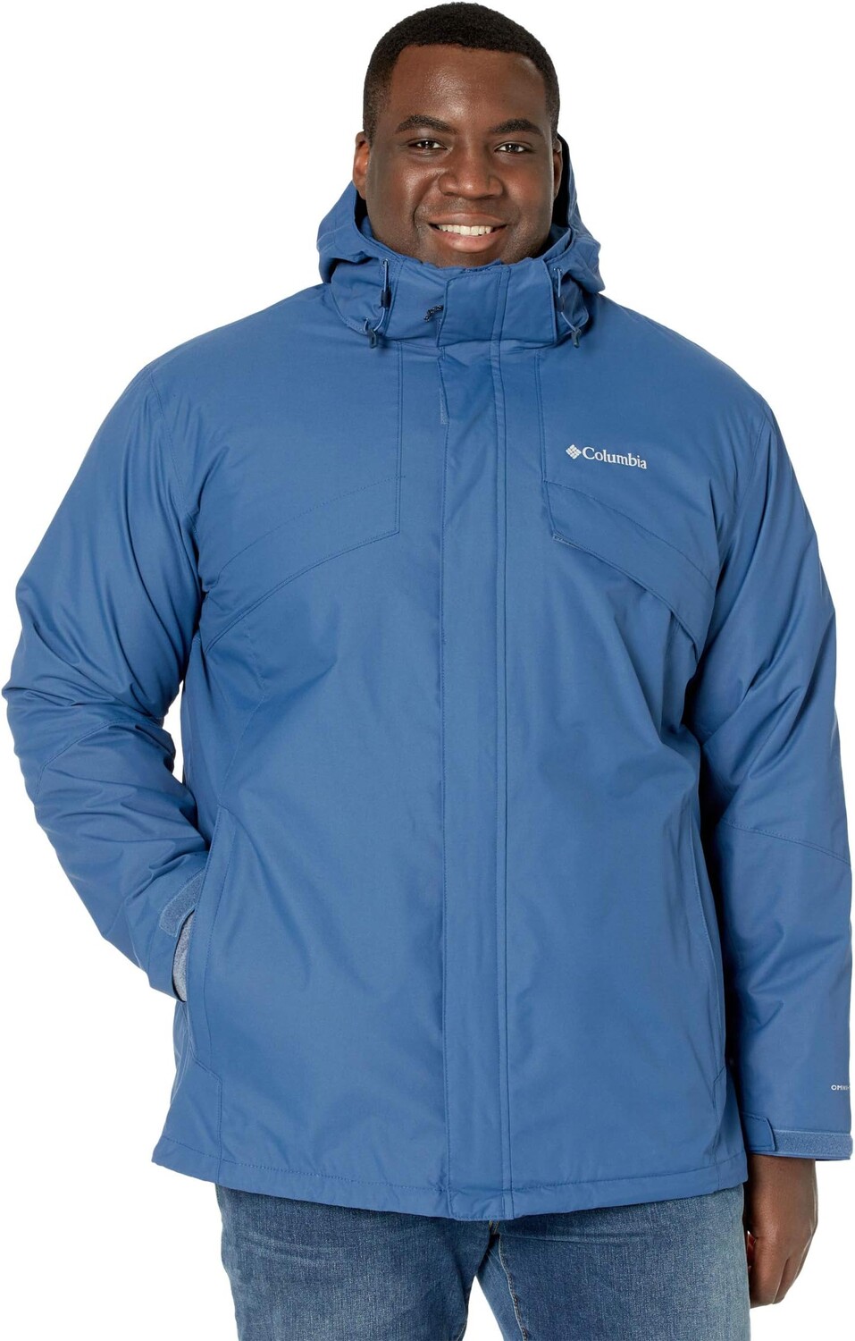

Куртка Big & Tall Bugaboo II Fleece Interchange Jacket Columbia, цвет Night Tide/Collegiate Navy Heather