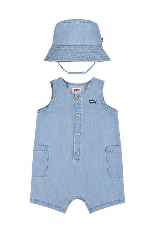 

Levi's Детские хлопковые комбинезоны LVB, синий