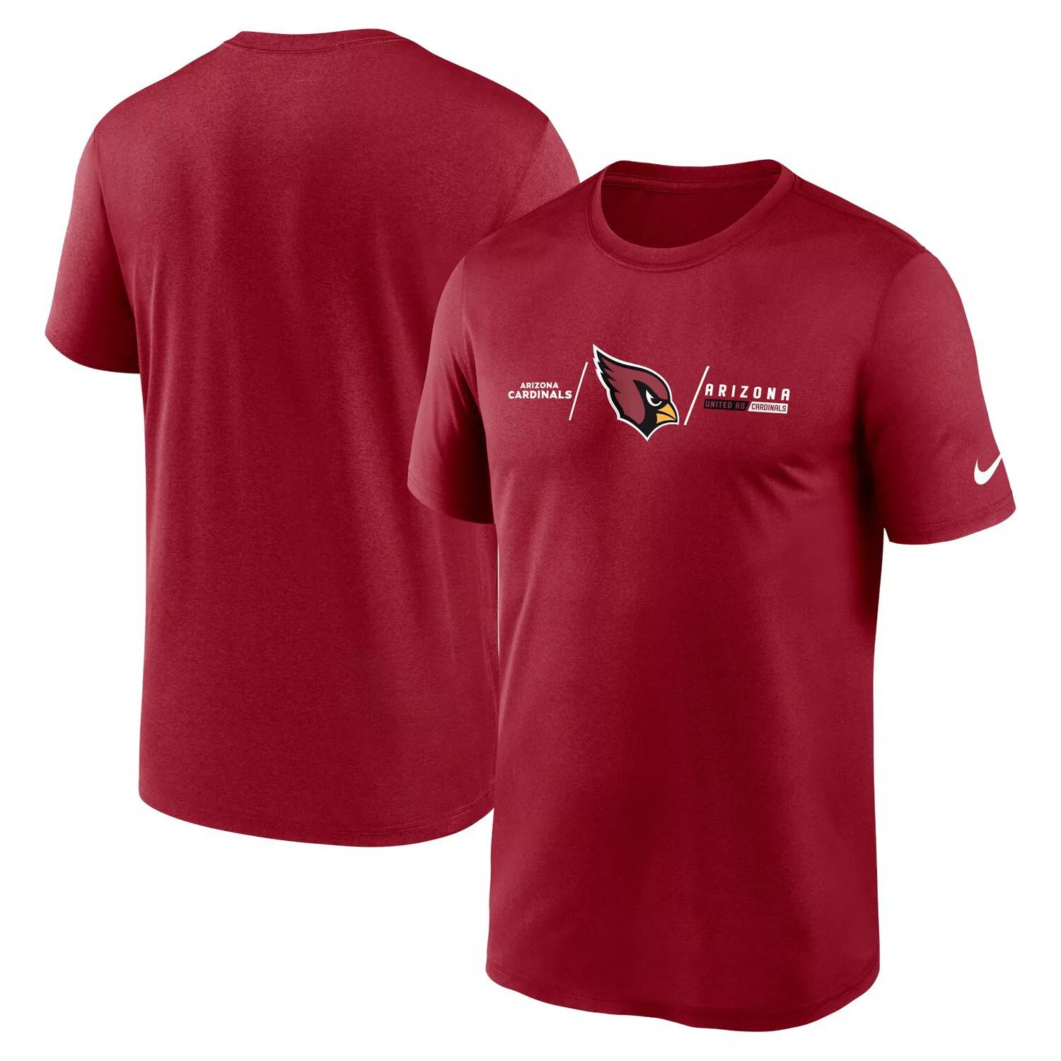 Мужская футболка Cardinal Arizona Cardinals Horizontal Lockup Legend Performance Nike