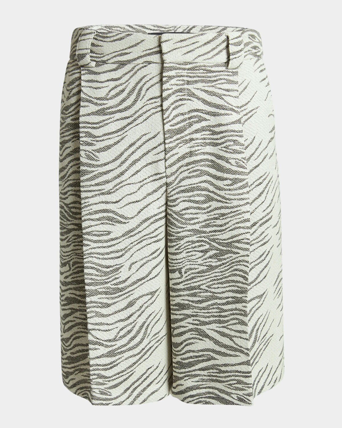 

Мужские шорты-бермуды со складками под зебру Jacquemus, цвет Jacquard Mottled Zebra