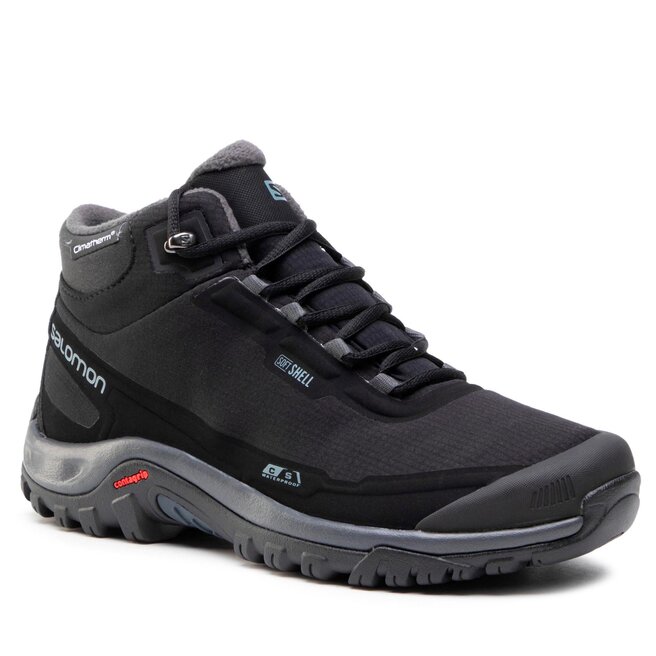 Ботинки Salomon Shelter CS wp w, Black/ebony/Wine tasting, 4.5 uk. Salomon Shelter CS wp Mens Shoes.