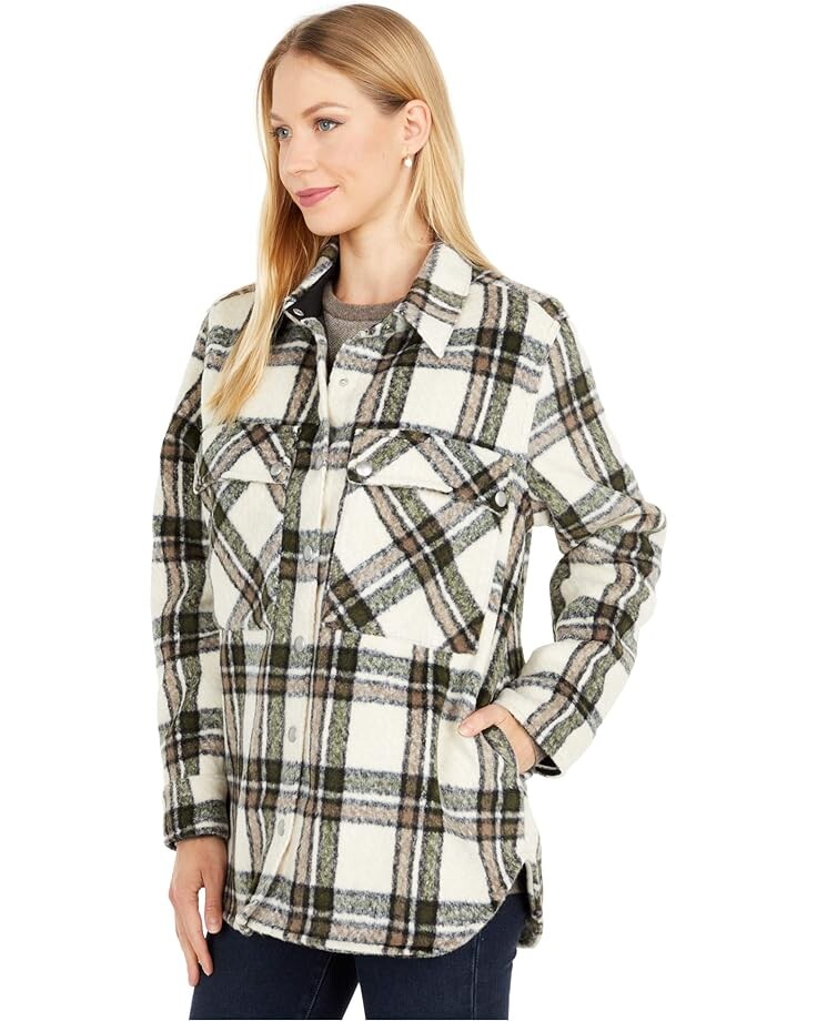 Куртка Blank NYC Oversized Flannel Shirt Jacket, цвет Outsider