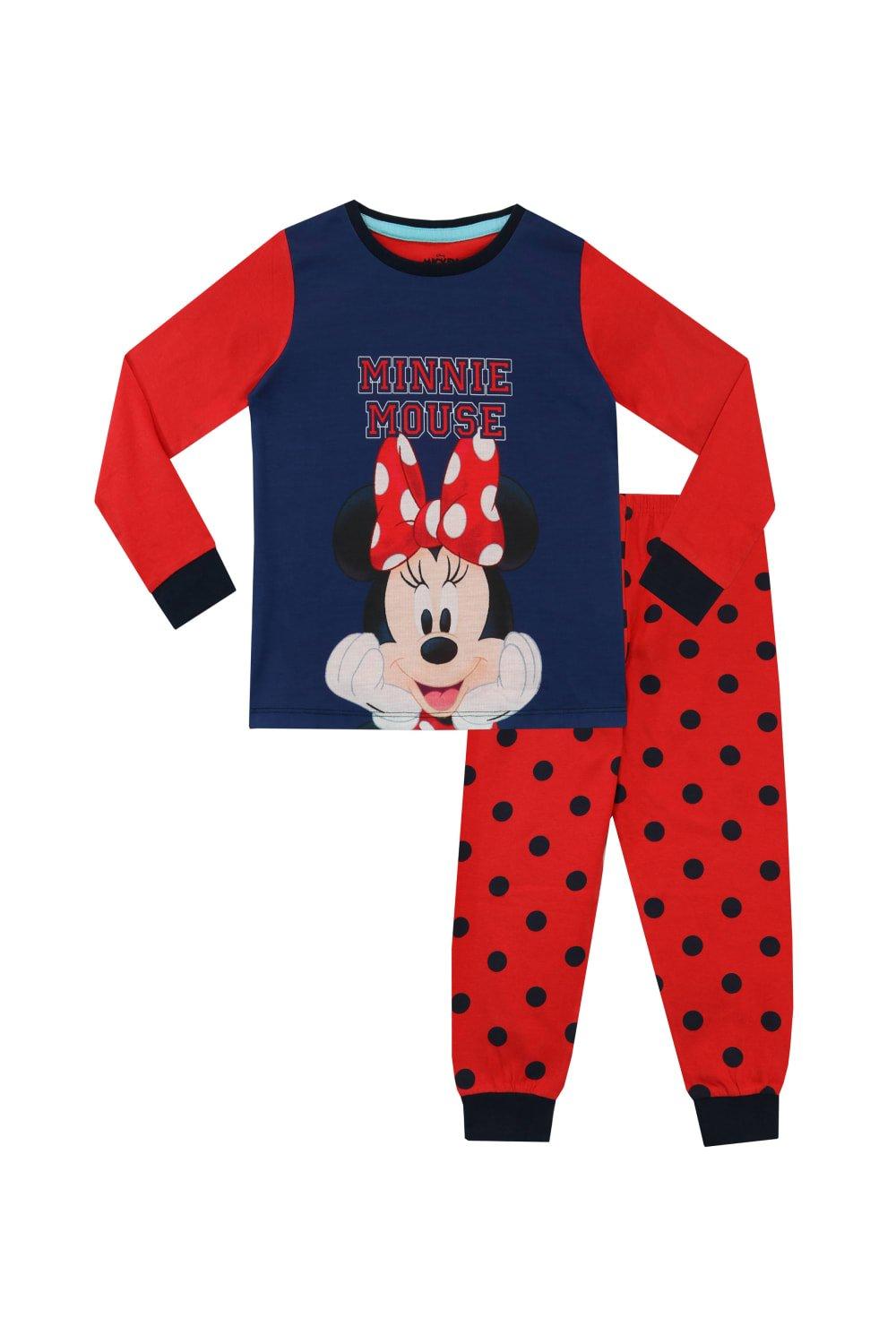 Пижама в горошек с Минни Маус Disney, красный игровой набор корзина с продуктами минни маус