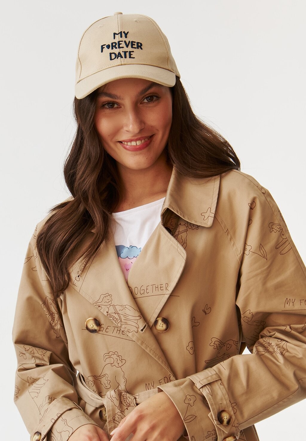 

Бейсболка QVINI TATUUM, цвет beige