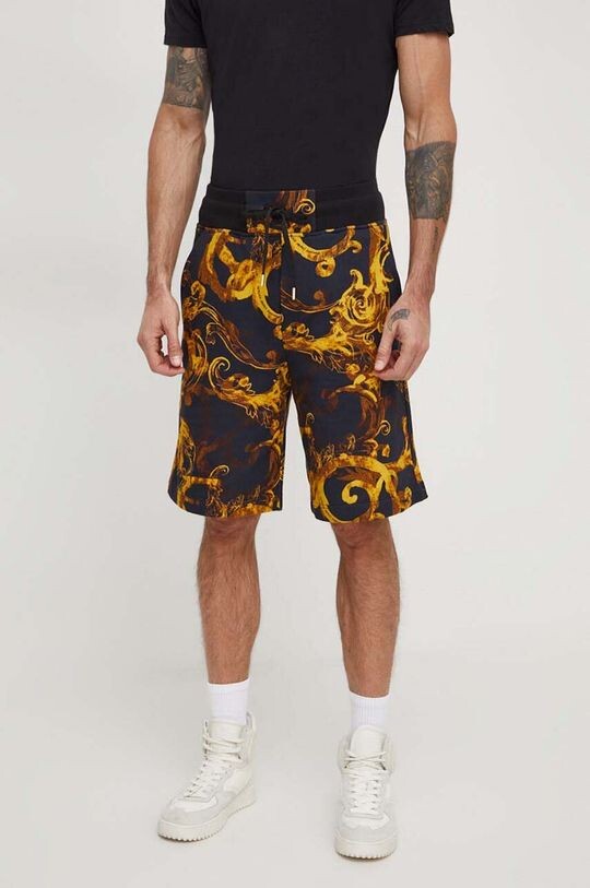 

Хлопковые шорты Versace Jeans Couture, черный
