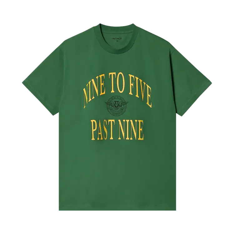 

Футболка Carhartt WIP Short-Sleeve Nine To Five Past 'Aspen Green', зеленый
