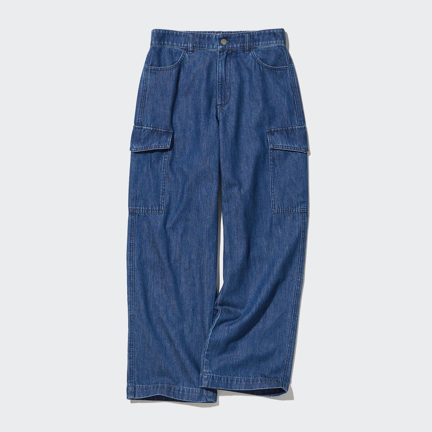 

Брюки-карго UNIQLO широкие, синий