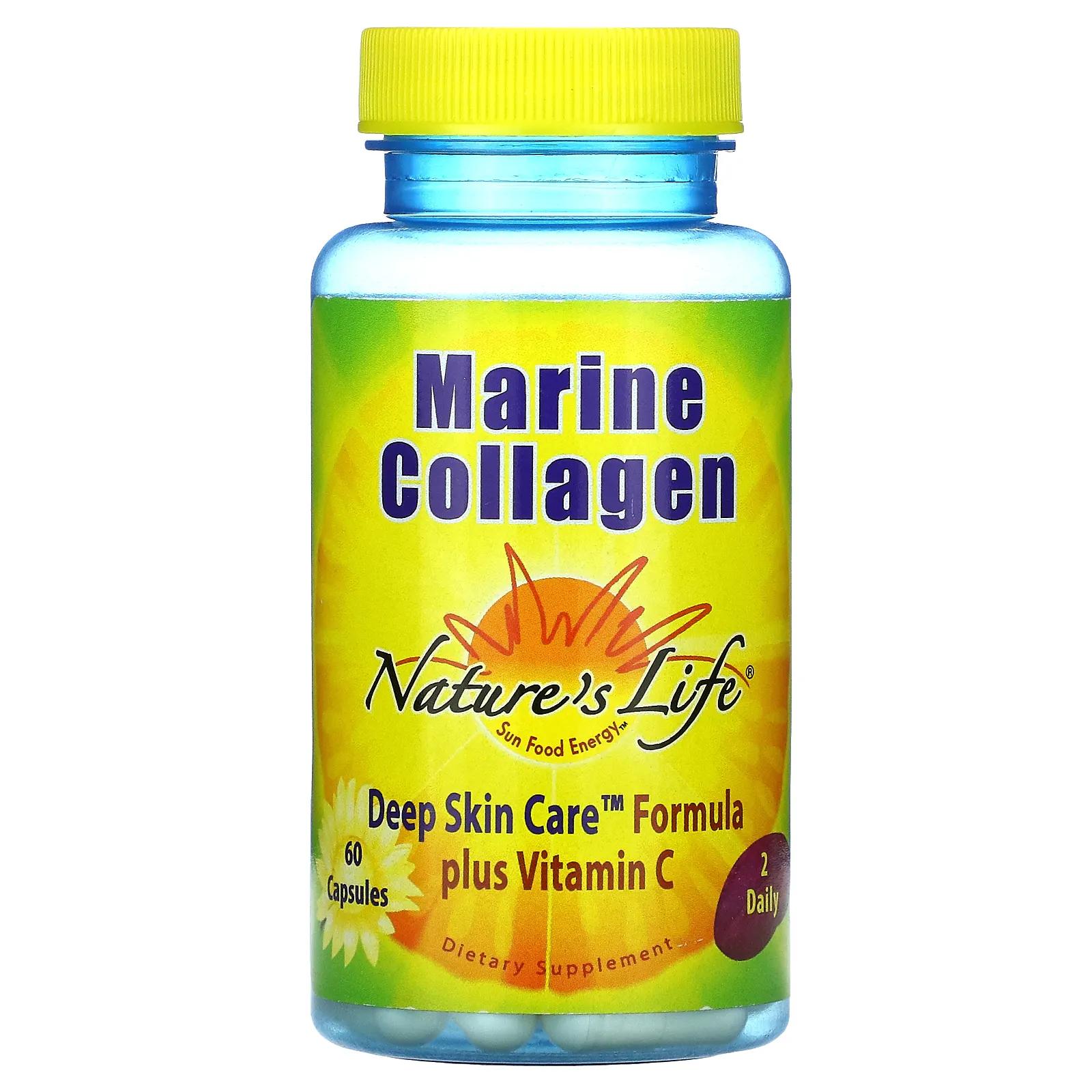 Nature's Life Морской коллаген 60 капсул neocell морской коллаген 120 капсул