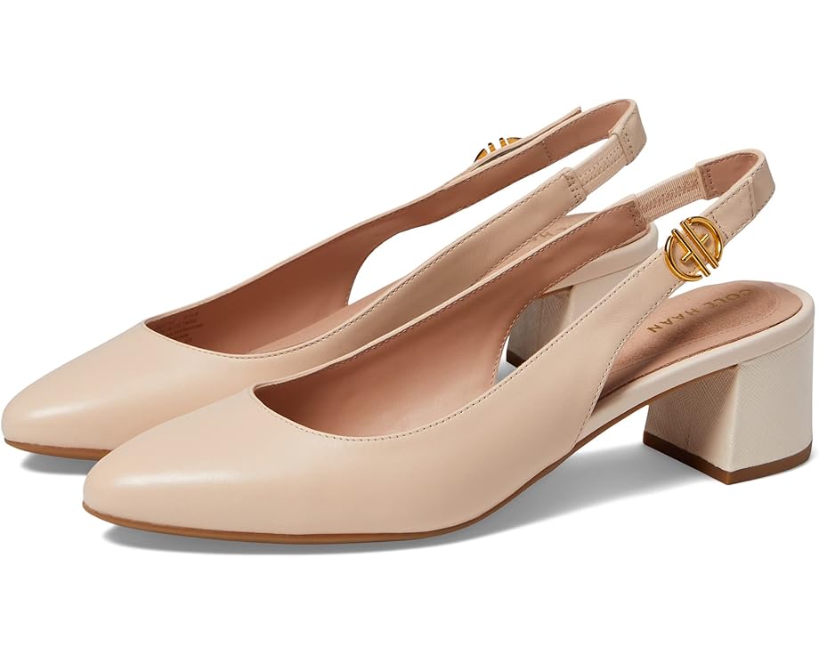 Туфли Cole Haan The Go-To Slingback Pump 45 mm, цвет Bleached Tan Leather