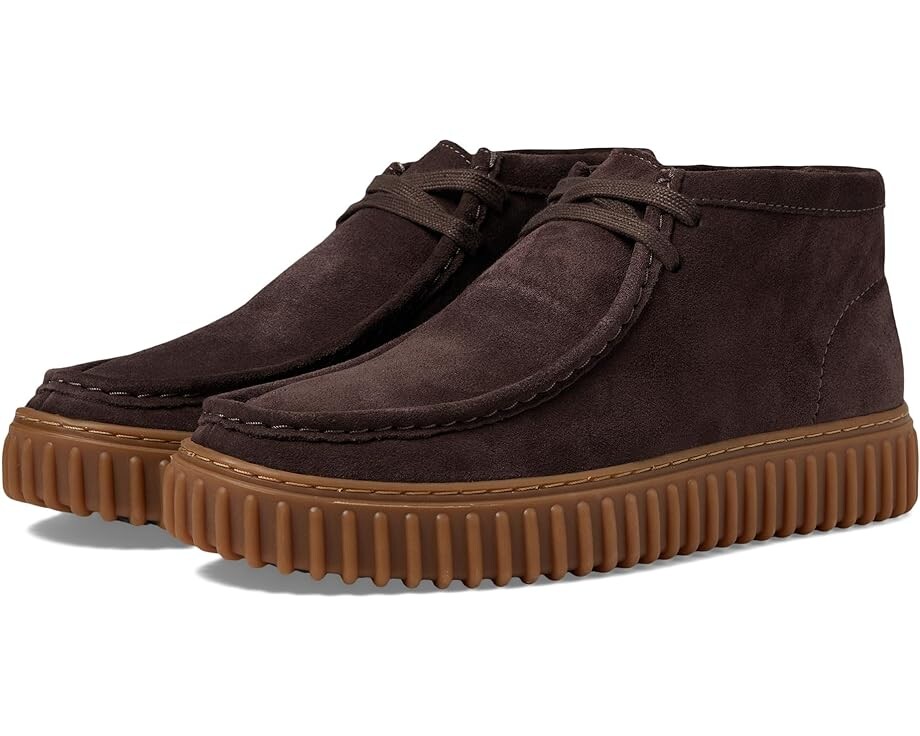 Ботинки Clarks Torhill Hi, цвет Dark Brown Suede