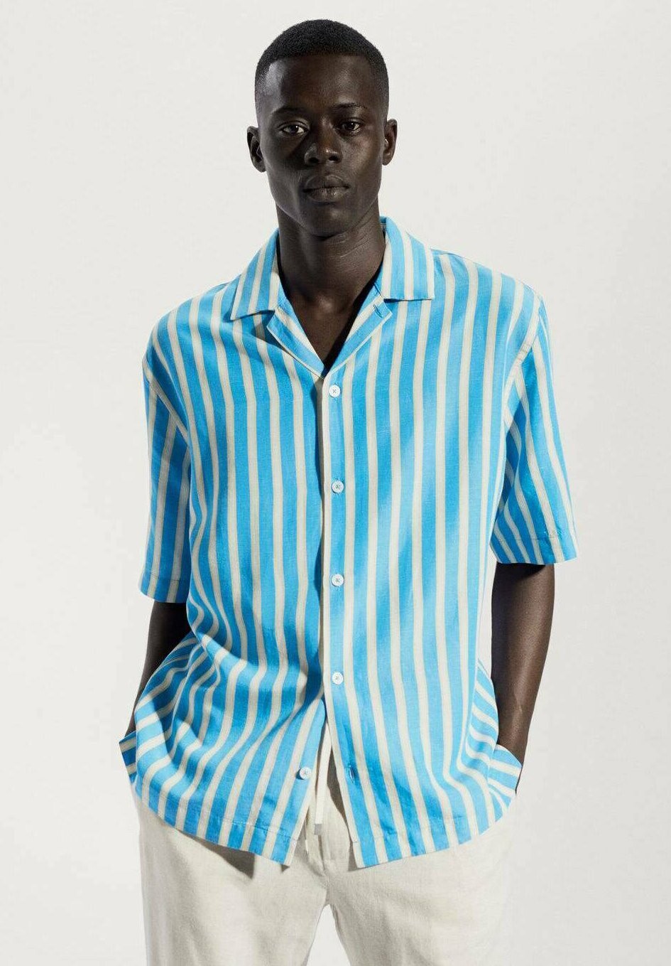 

Рубашка ESTRENC Mango, цвет blauw