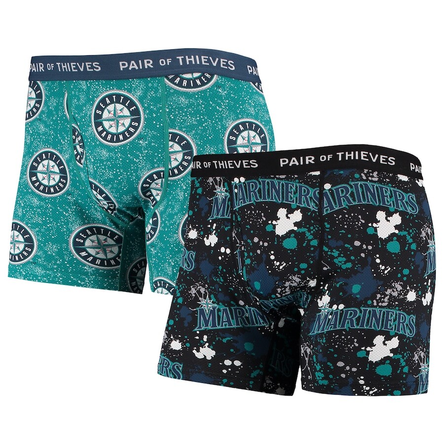 

Комплект боксеров 2 шт Pair of Thieves Seattle Mariners, черный