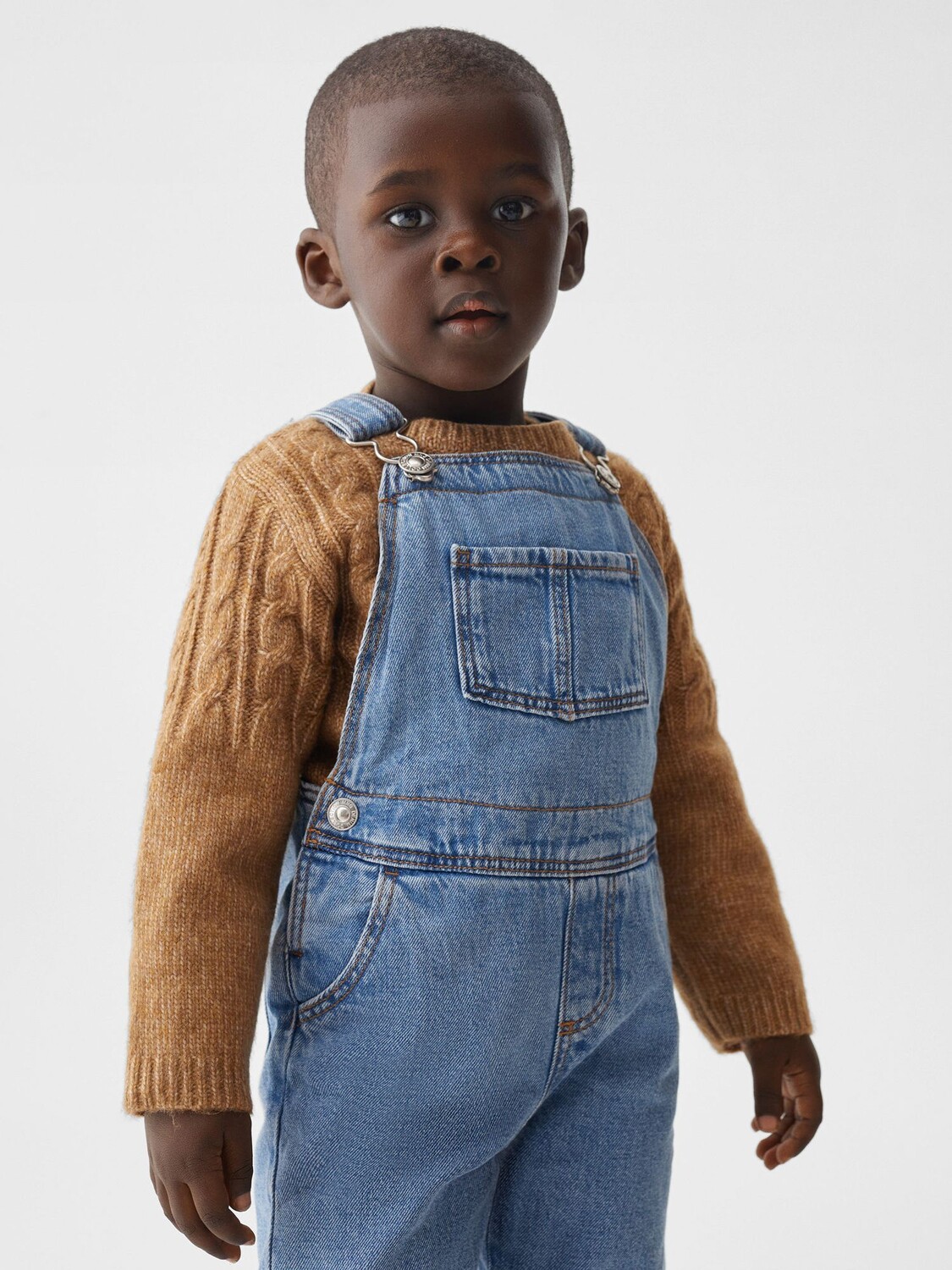 

Джинсовый комбинезон Baby Lucas Mango, открытый синий