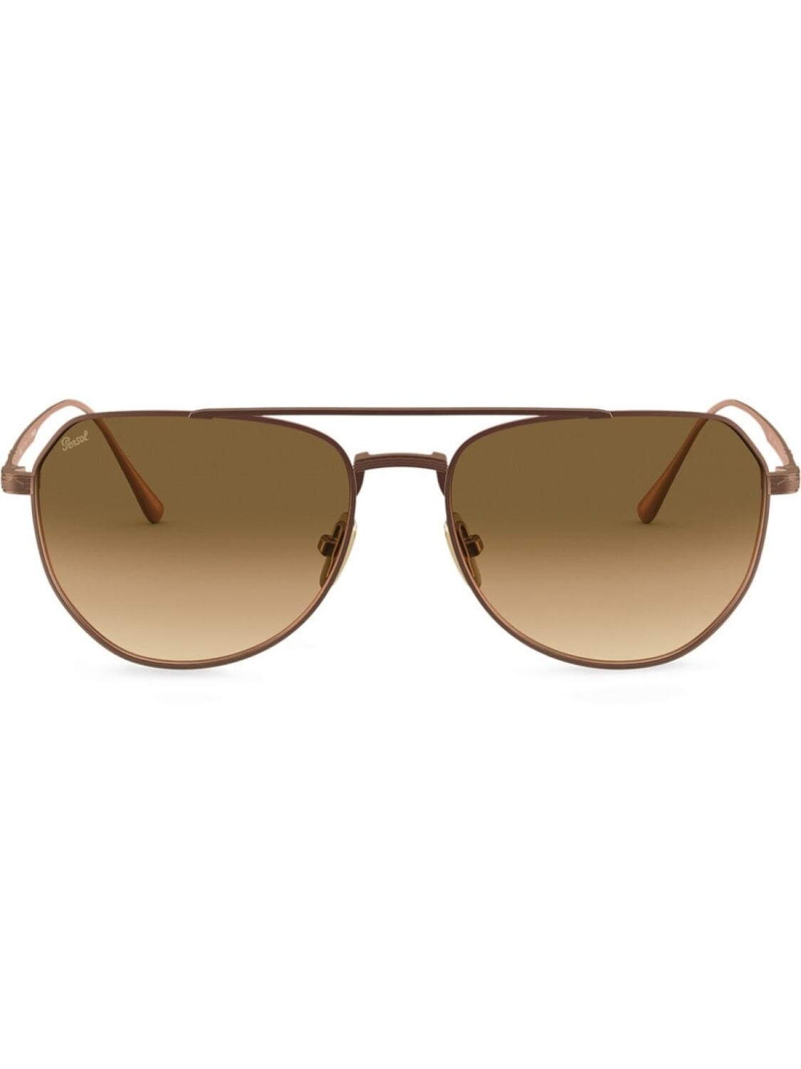 

Persol солнцезащитные очки-авиаторы в массивной оправе, металлик