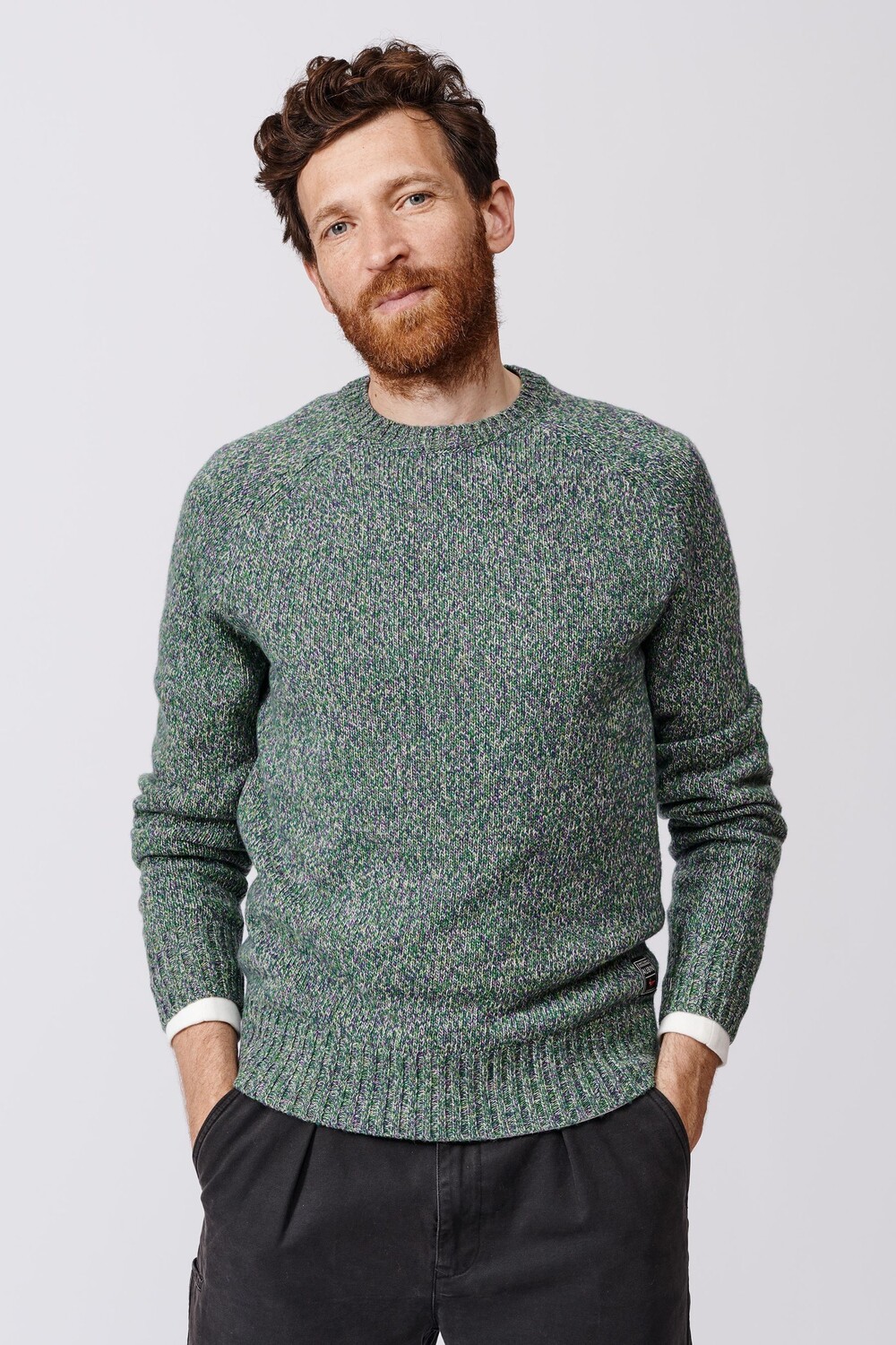

Джемпер с круглым вырезом Riply Twist Aubin, зеленый
