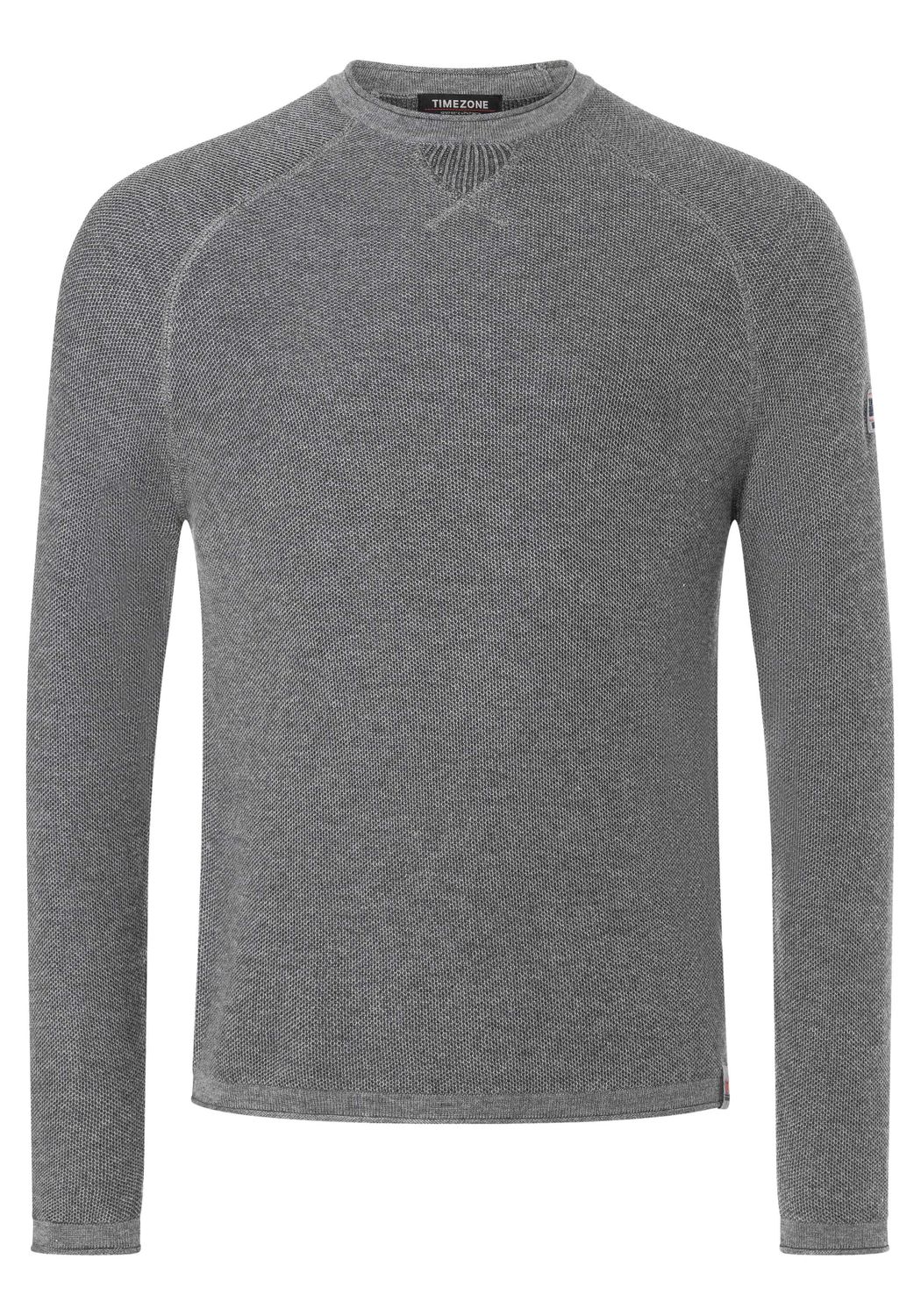 Пуловер Timezone SPIRAL KNIT CREWNECK, серый пуловер carhartt lightweight crewneck серый