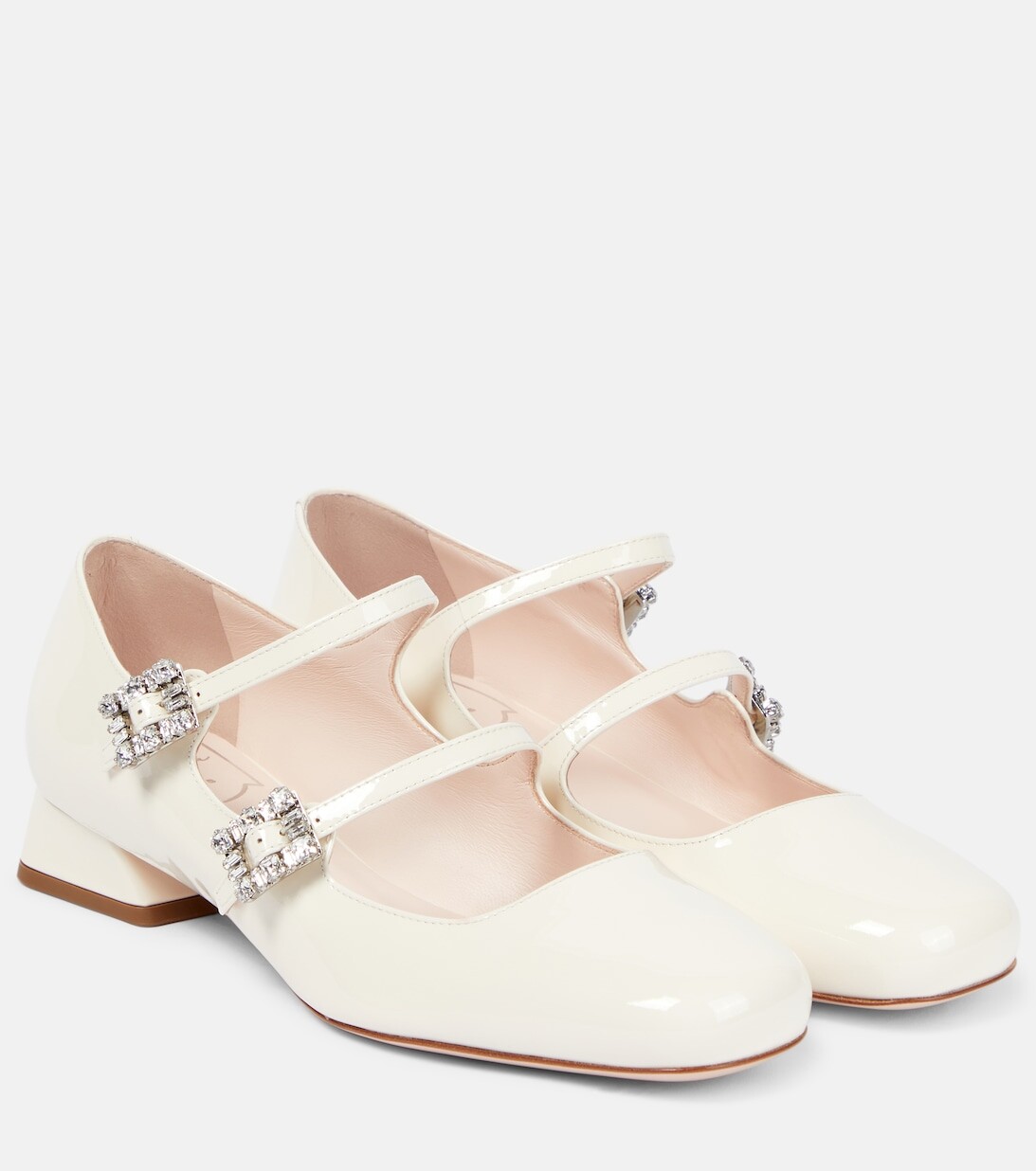 

Лакированные балетки Très Vivier Babies Roger Vivier, белый