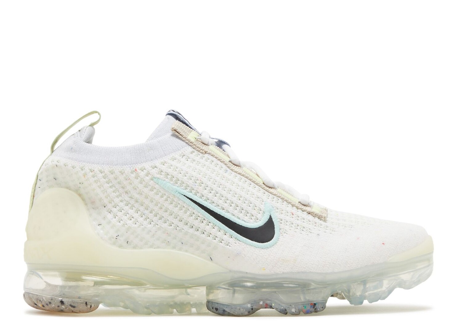 

Кроссовки Nike Air Vapormax 2021 Flyknit Gs 'Mismatched Swoosh - White', белый