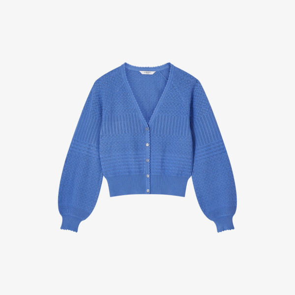 

Кардиган фактурной вязки penelope Lk Bennett, синий