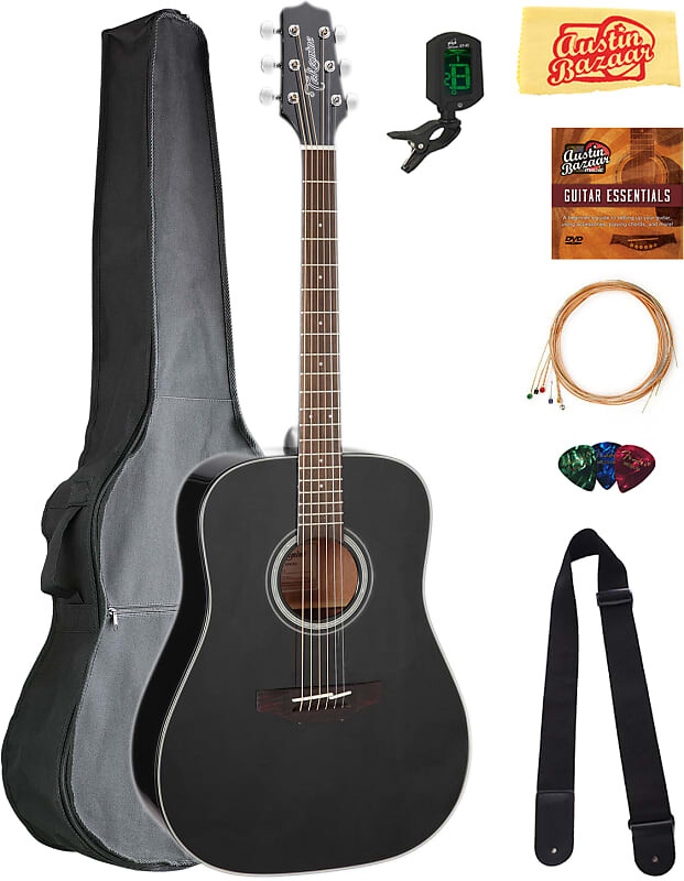 

Акустическая гитара Takamine GD30 Dreadnought Acoustic Guitar - Black w/ Gig Bag