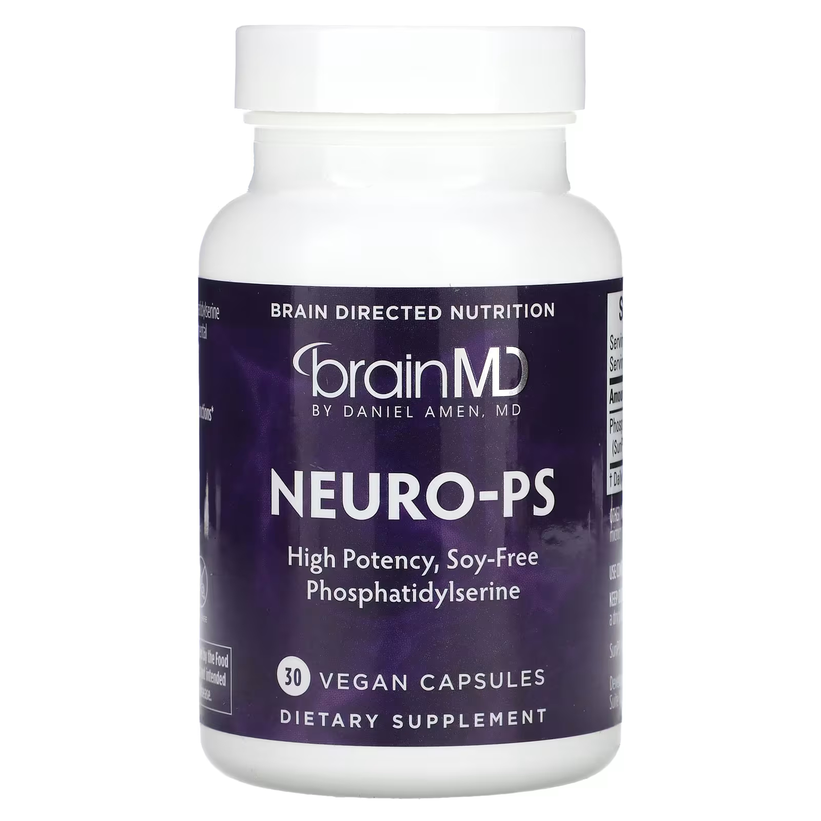 Пищевая добавка BrainMD Neuro-PS, 30 веганских капсул brainmd same mood