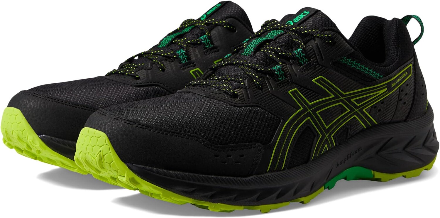 Кроссовки GEL-Venture 9 ASICS, цвет Black/Lime Zest кроссовки gel venture 9 mt asics цвет black neon lime