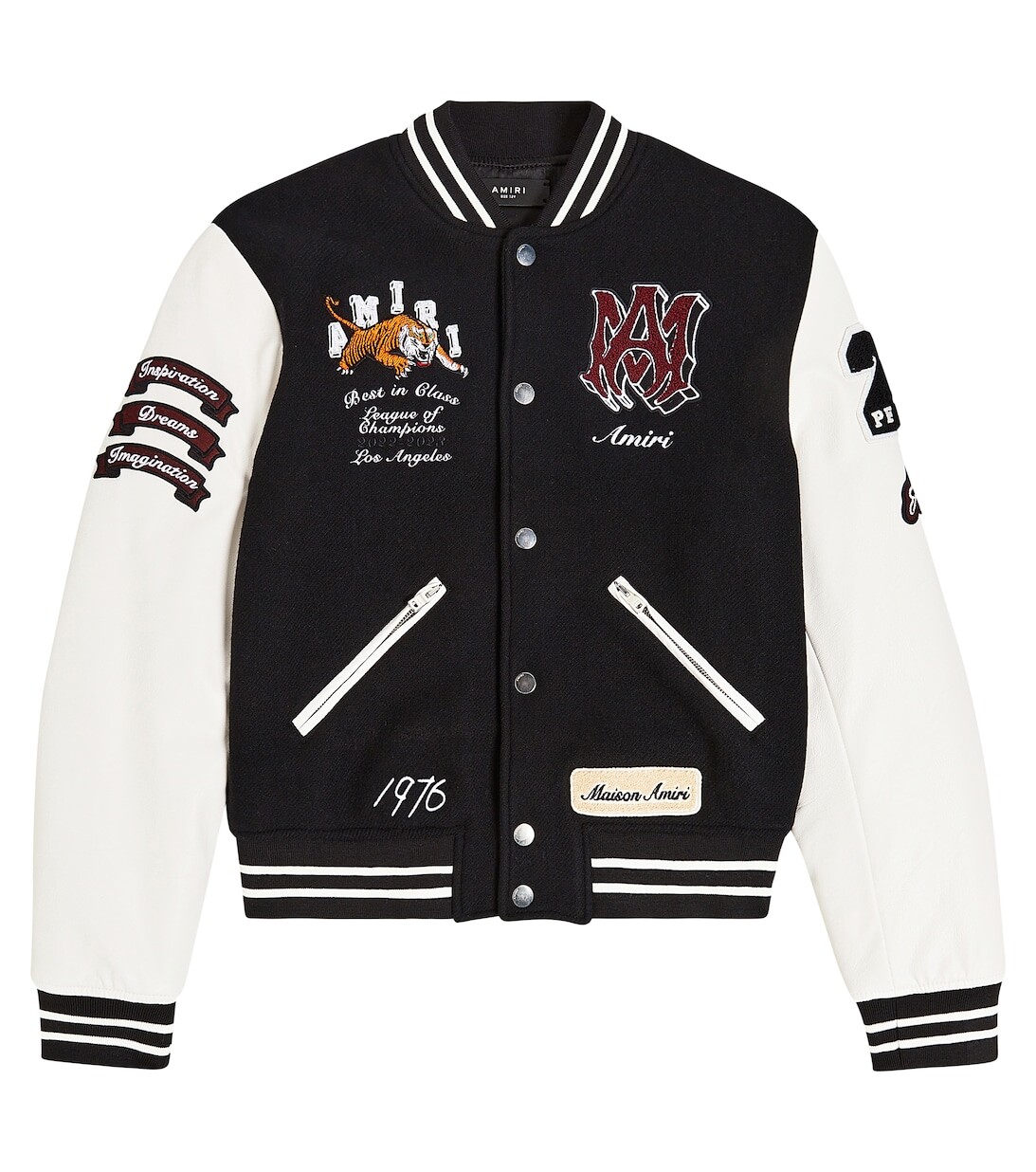 

Университетская куртка из смесовой шерсти с нашивкой Vintage Patch Amiri, разноцветный