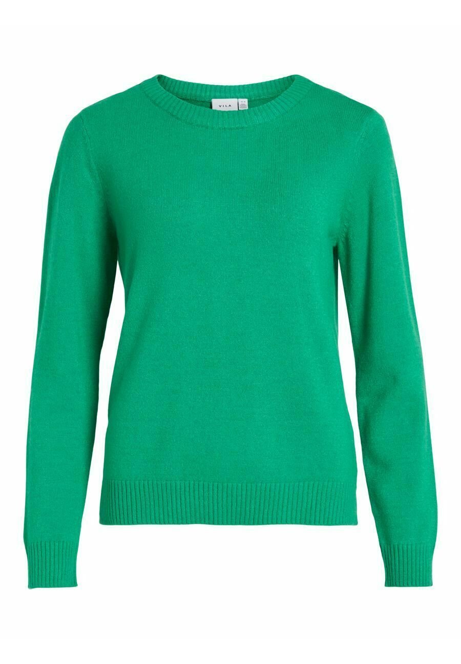 Свитшот VILA VIRIL O-NECK NOOS, цвет bright green свитер vila viril o neck натуральный меланж