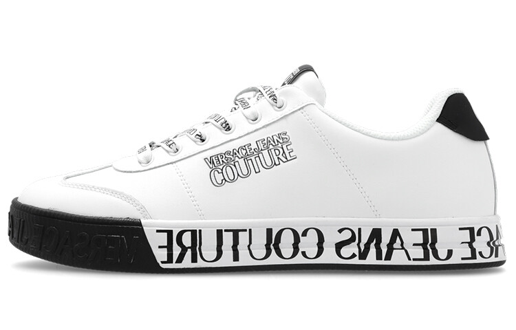 

Кроссовки VERSACE JEANS Couture Skateboarding Shoes Men Low-top White/Black, белый/черный