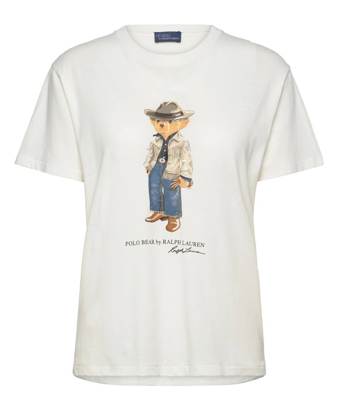 

Футболка из джерси с бахромой Ralph Lauren, белый