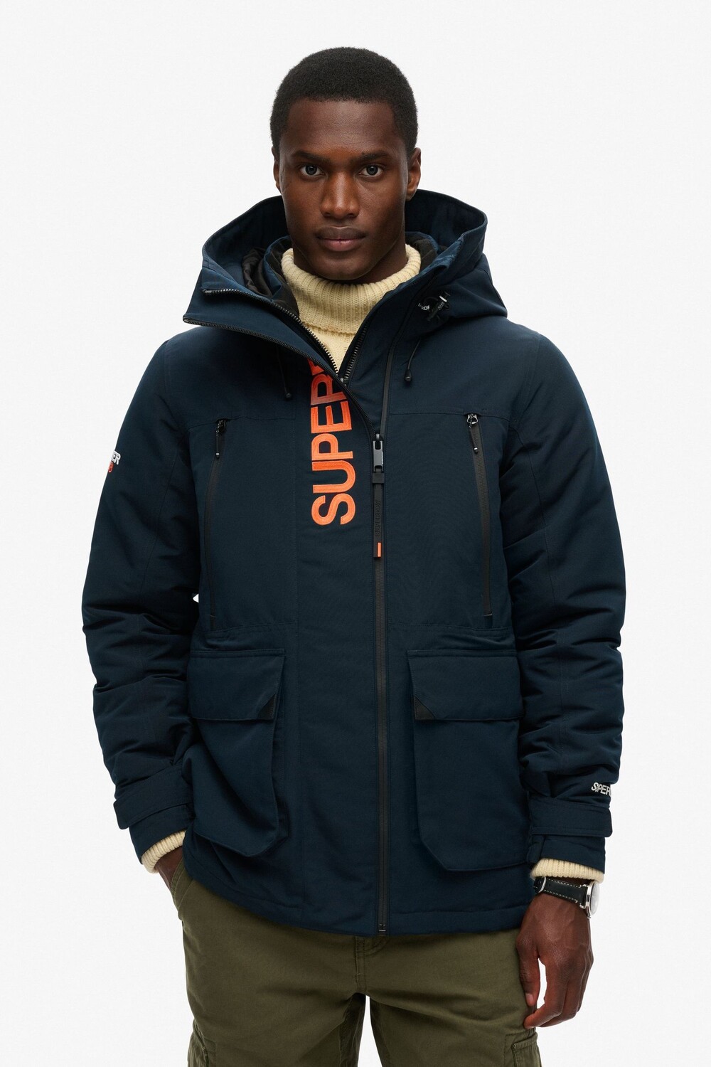 

Hood Ultimate Emb Winbreaker куртка Superdry, синий