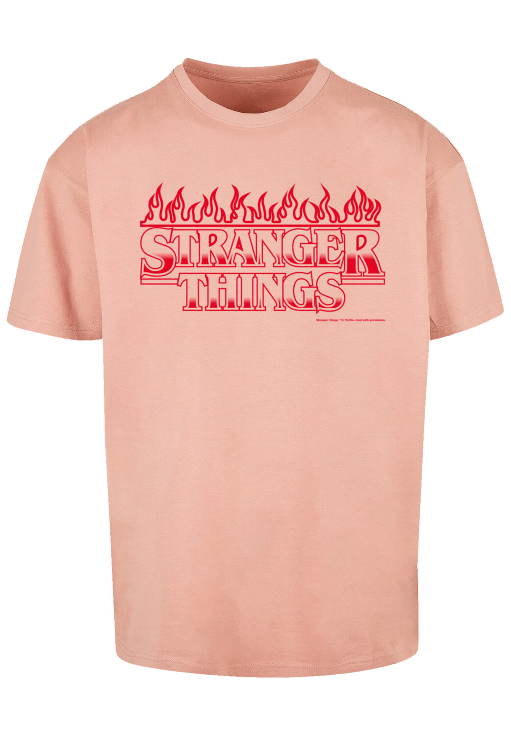 

Футболка F4NT4STIC Stranger Things Flames Netflix TV Series, цвет amber