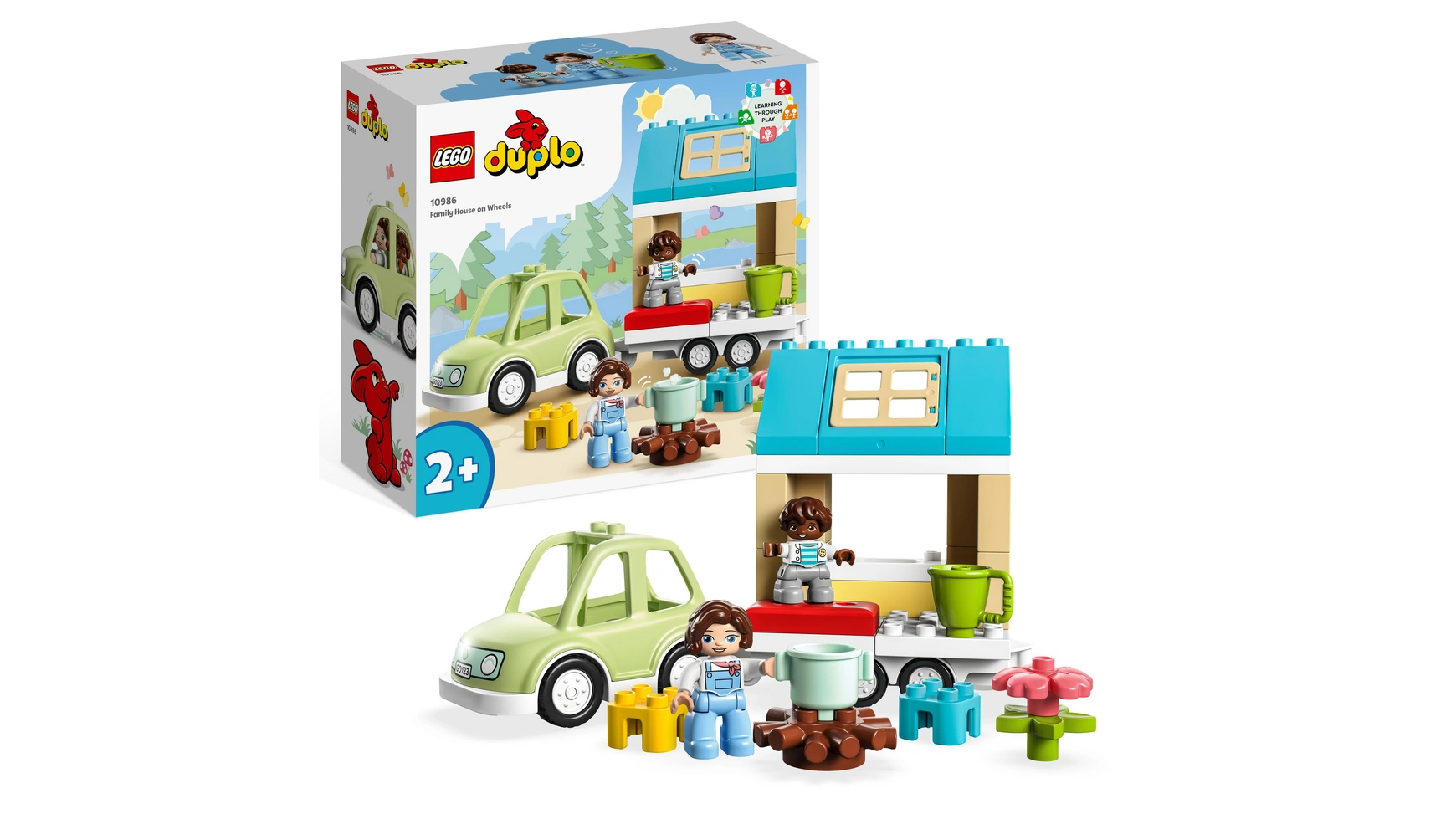 Lego DUPLO Дом на колесах, игрушечная машина с большими кубиками lego duplo town ветряная турбина и электромобиль развивающая игрушка для детей от 2 лет и старше