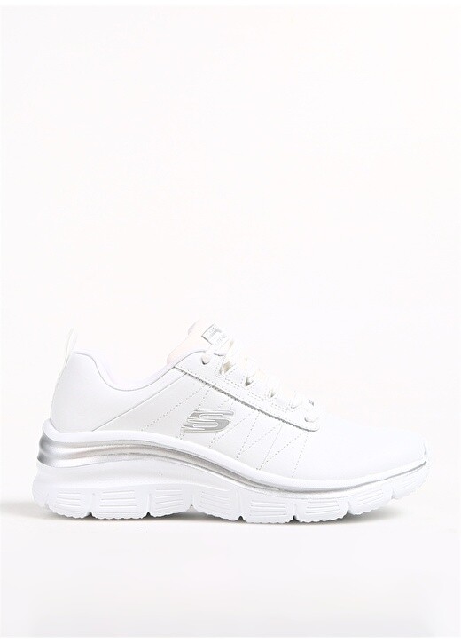 

Бело-серебристые женские повседневные туфли Skechers