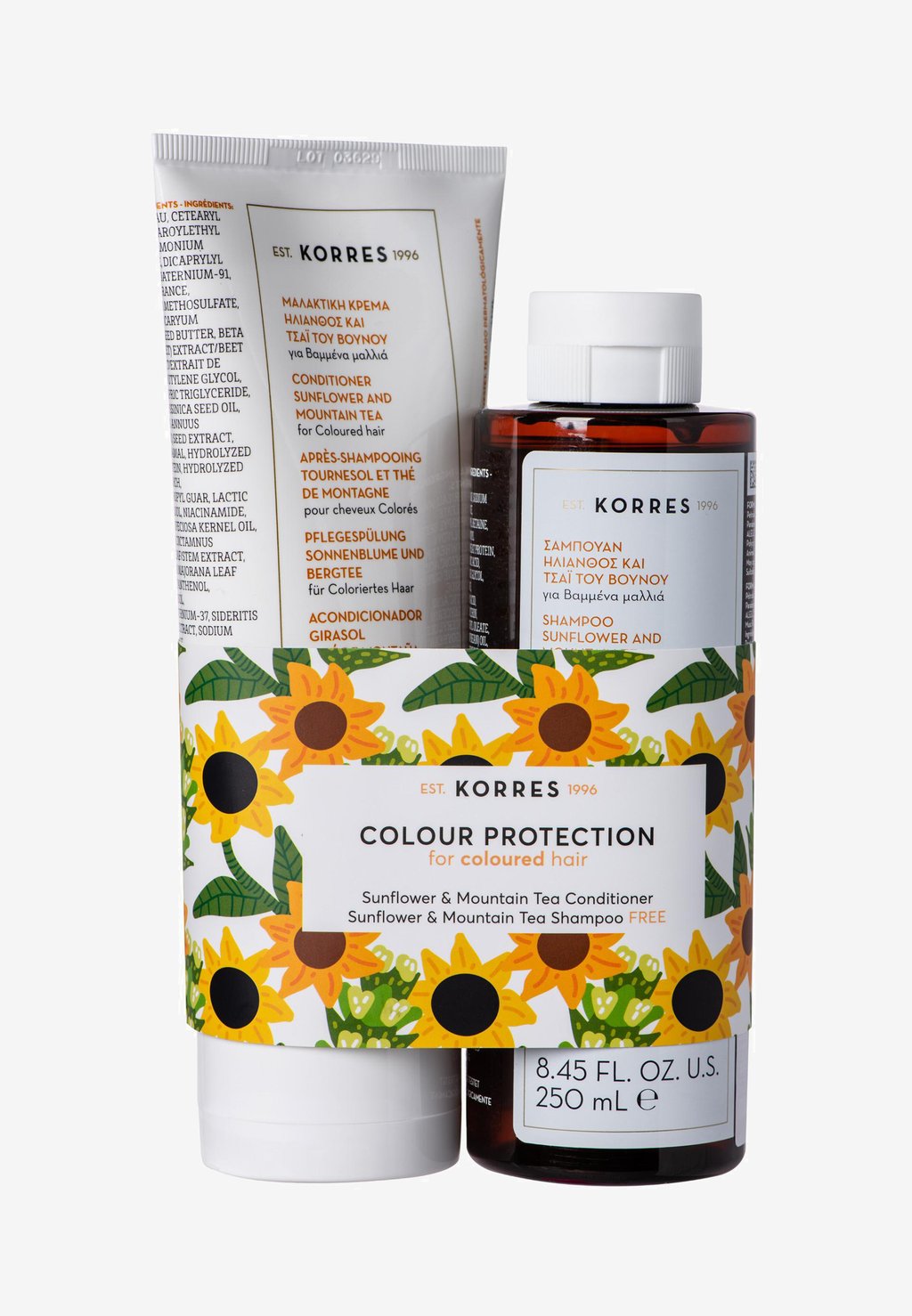 Набор для волос Sunflower & Mountain Tea Collection KORRES