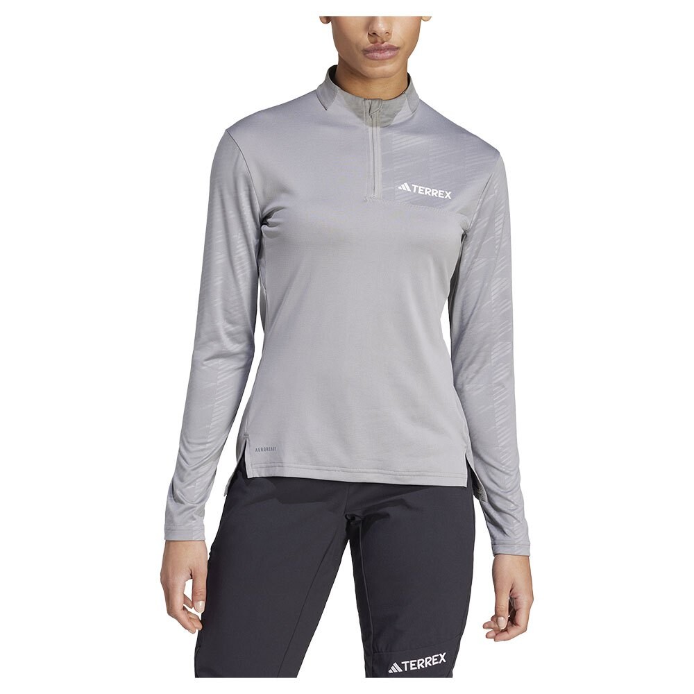 

Лонгслив adidas Mt Half Zip, серый