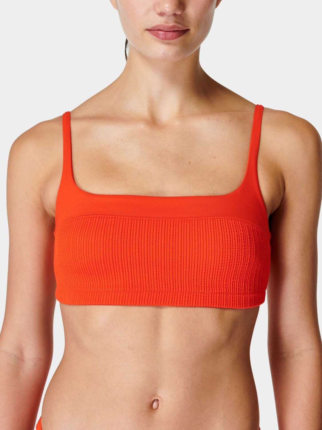 

Купальник бикини с жатым квадратным вырезом Sweaty Betty Capri, Firebird