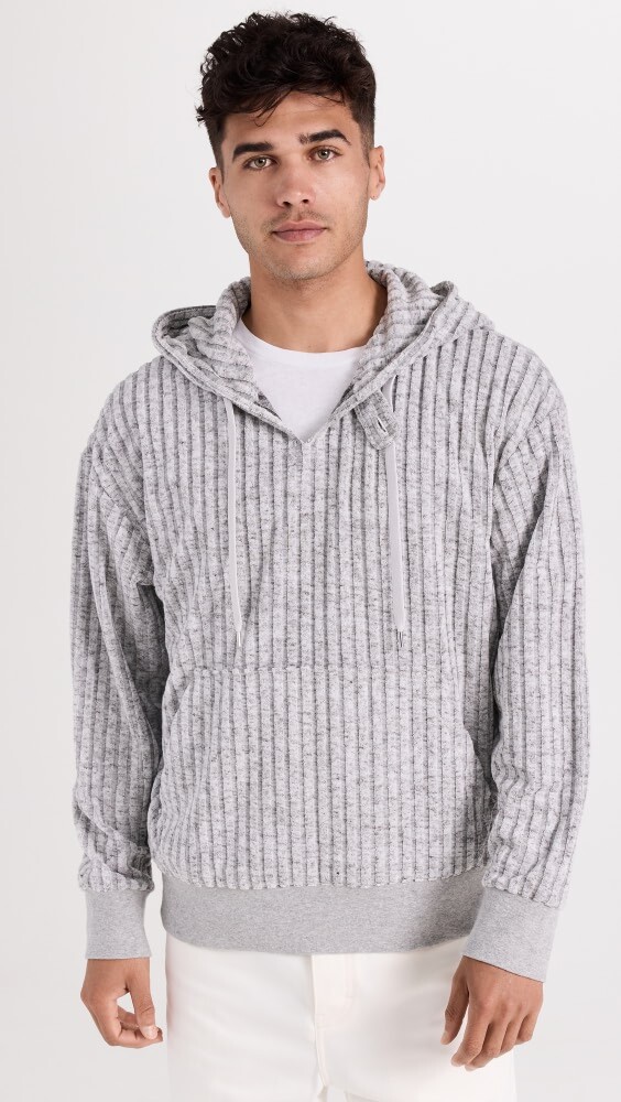 

Худи Club Monaco Texture Terry, серый