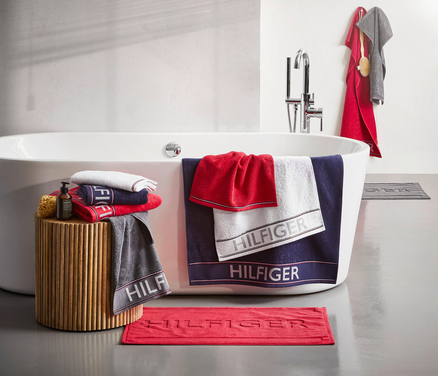 

Степень towel Tommy Hilfiger, серый