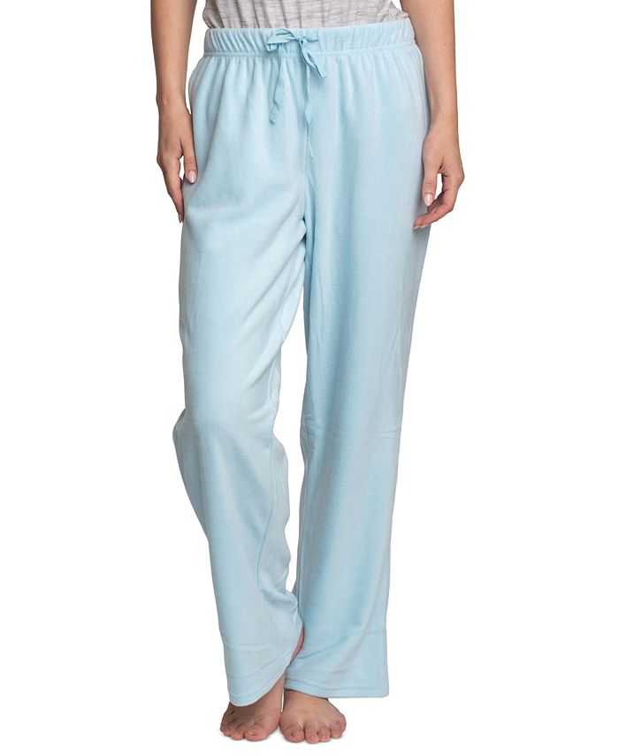 Женские 2 шт. Пижамные брюки из эластичного флиса для отдыха Hanes, синий