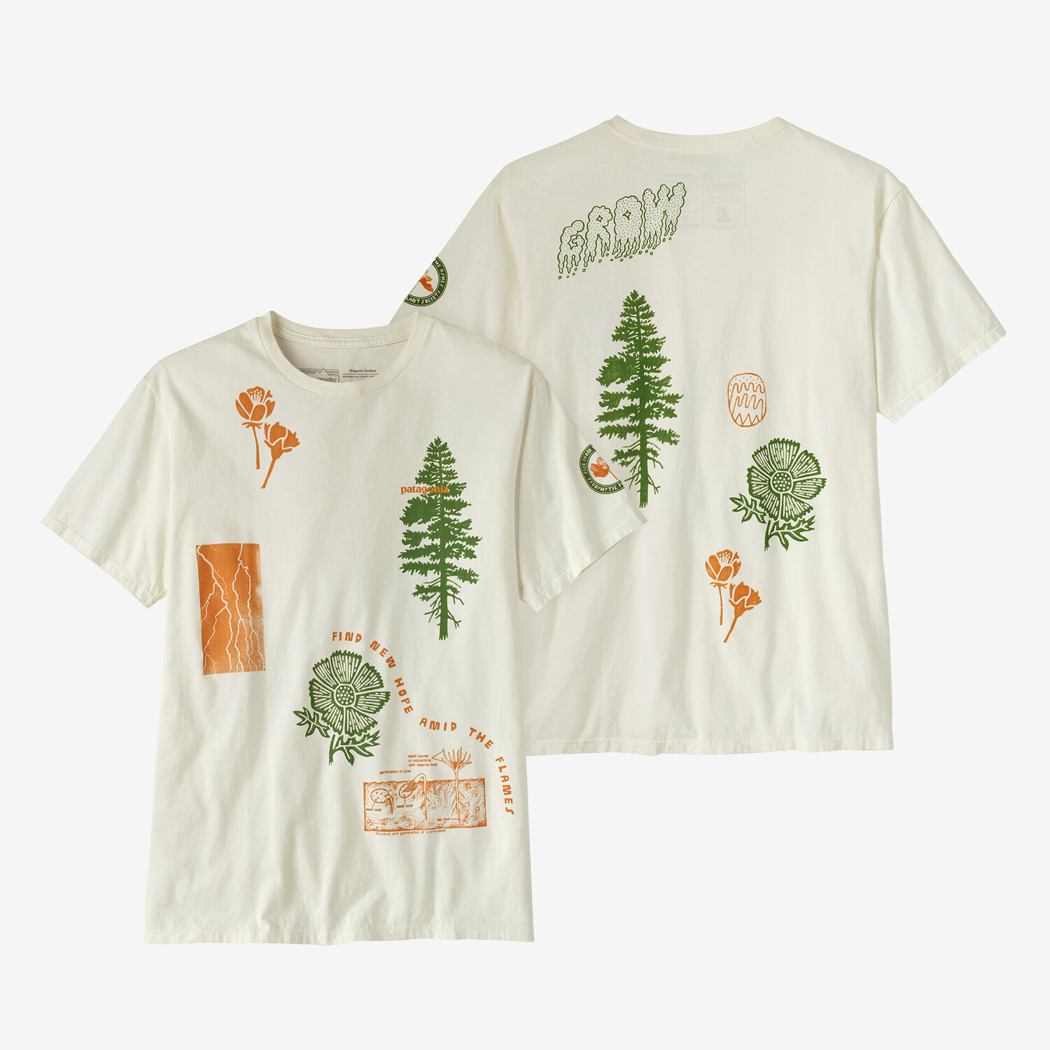 

Футболка Pyrophytes из органического хлопка Patagonia, белый